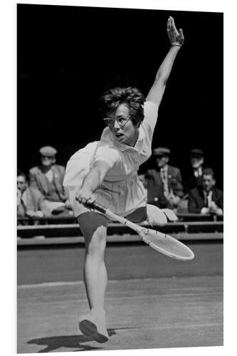 Hartschaumbild Billie Jean King, Tennisspielerin