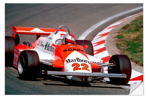 Wall sticker Mario Andretti, American racing driver