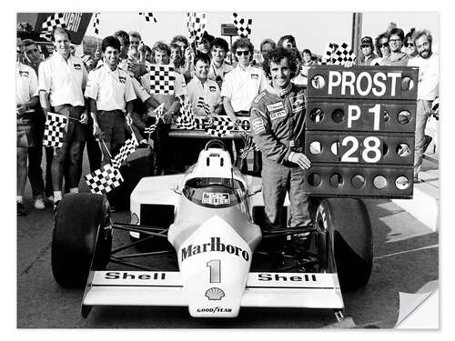 Wandsticker Alain Prost, Gewinner, Portugal, 1987