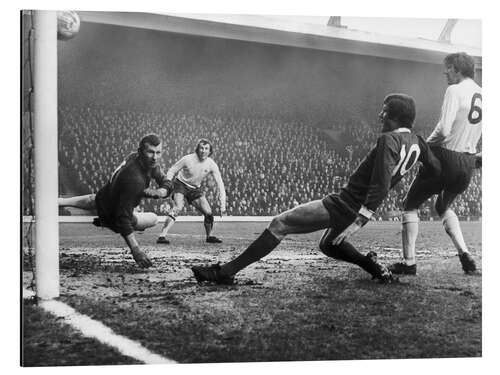 Aluminium print Bob Wilson lets in a goal from John Toshack, 30 January 1971