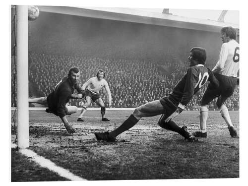 Tableau en PVC Bob Wilson lets in a goal from John Toshack, 30 January 1971