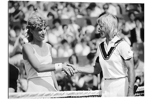 Galleritryck Chris Evert Lloyd and Martina Navratilova at Finale of Roland Garros, Paris, 1986