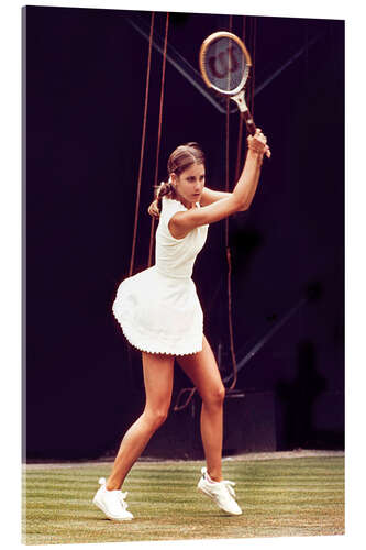 Stampa su vetro acrilico Chris Evert Lloyd, Tennis Player II