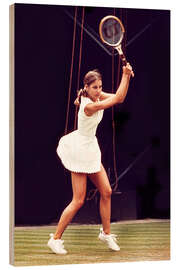 Wood print Chris Evert Lloyd, Tennis Player II