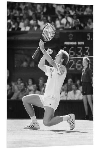 Foam board print Stefan Edberg, Tennis player