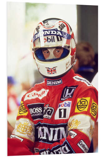 Foam board print Nigel Mansell, Racing Driver II