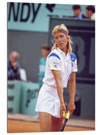 Quadro em plexi-alumínio Martina Navratilova, Roland Garros, Tennis Tournament in 1988