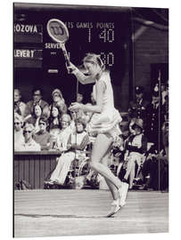 Aluminium print Chris Evert Lloyd, Tennis Player I