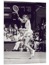 Foam board print Chris Evert Lloyd, Tennis Player I