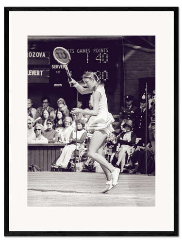 Kehystetty taidepainatus Chris Evert Lloyd, Tennis Player I