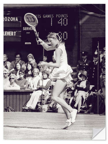 Autocolante decorativo Chris Evert Lloyd, Tennis Player I