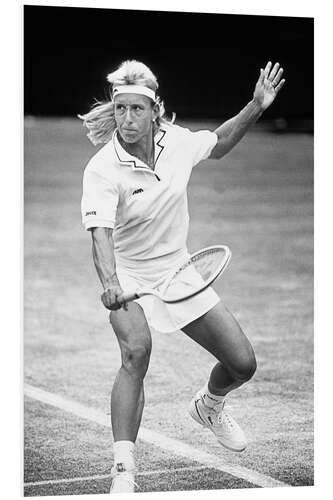 Foam board print Martina Navratilova, Tennis player