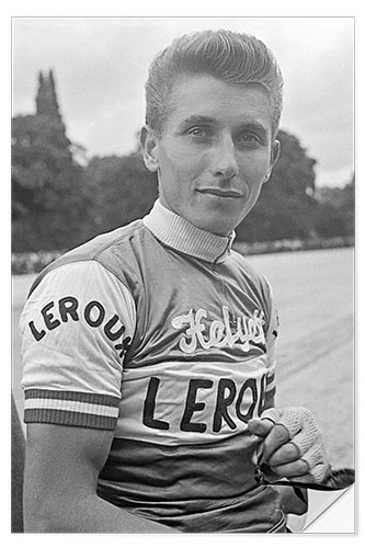 Wall sticker Jacques Anquetil, Cyclist, Longchamp, Paris, September 3, 1960