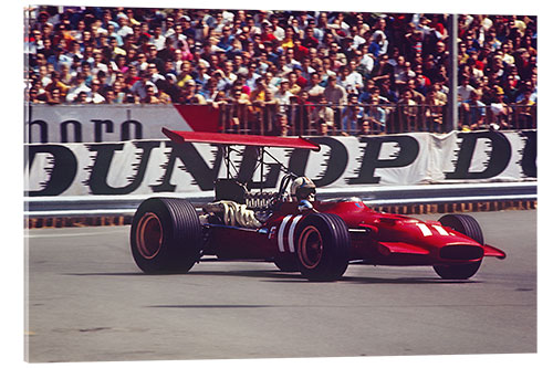 Acrylic print Chris Amon, Ferrari 312, Gasworks Hairpin Monaco GP, 18 May 1969