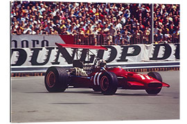 Quadro em plexi-alumínio Chris Amon, Ferrari 312, Gasworks Hairpin Monaco GP, 18 May 1969