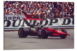 Magnettafel Chris Amon, Ferrari 312, Gasworks Hairpin Monaco GP, 18. Mai 1969