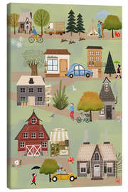 Canvas print Little village