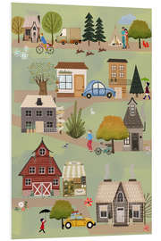 Foam board print Little village