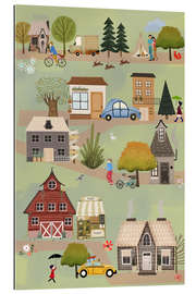 Tableau en plexi-alu Little village