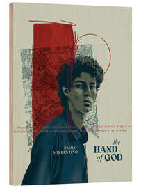 Wood print The hand of god