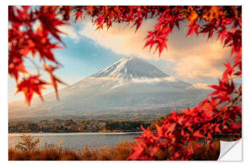 Wall sticker Autumn mood on Mount Fuji