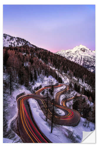 Naklejka na ścianę Light trails
