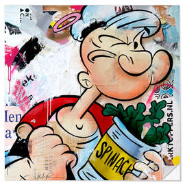 Muursticker Popeye Fueltime