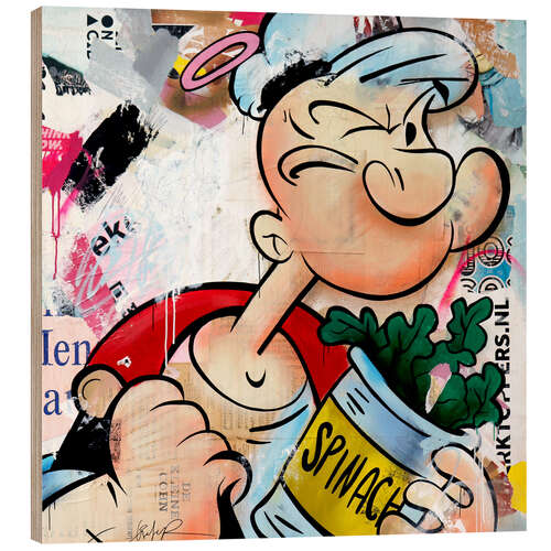 Quadro de madeira Popeye Fueltime