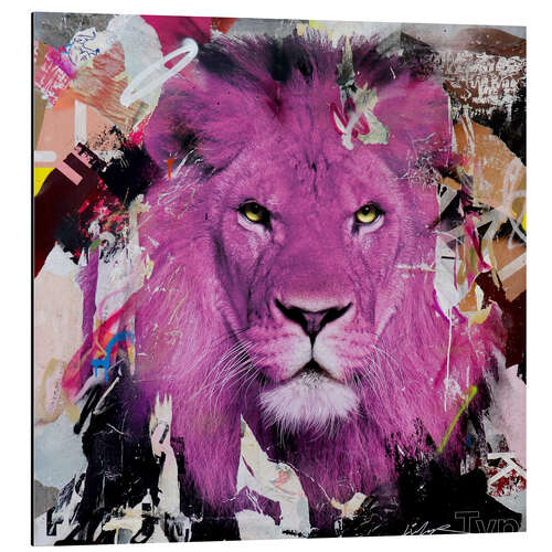 Cuadro de aluminio Pop art lion - Instinctively ruling