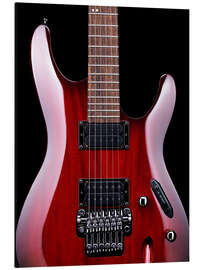 Magnettafel Rote E-Gitarre