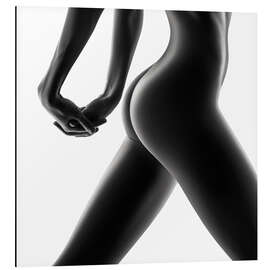 Magnettafel Sinnliche Körperform auf weiß 2