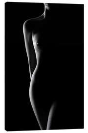 Canvas print Night silhouette