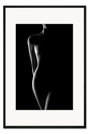 Gerahmter Kunstdruck Nächtliche Silhouette