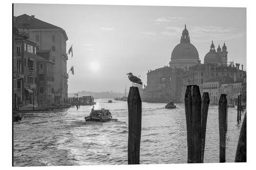 Aluminium print Sunrise on the Grand Canal, Venice