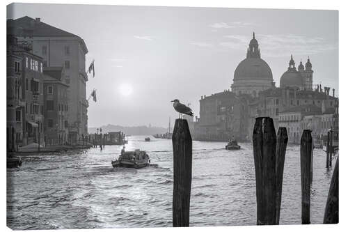 Lerretsbilde Sunrise on the Grand Canal, Venice