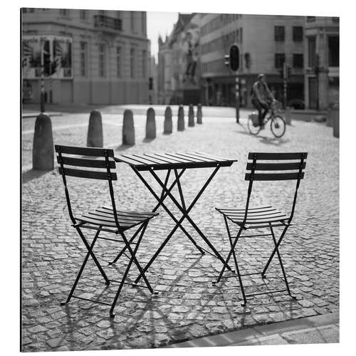 Tableau en aluminium Café à Paris I