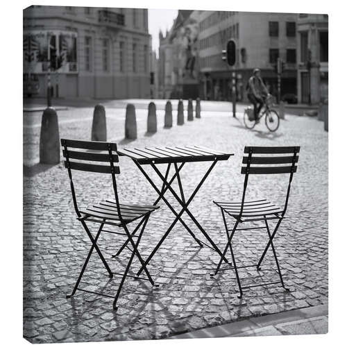 Leinwandbild Straßencafé in Paris I