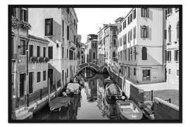 Gerahmter Kunstdruck Enge Gassen in Venedig