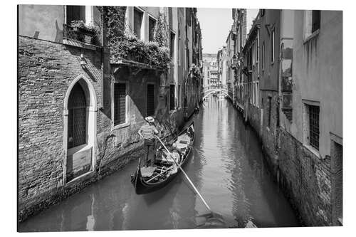 Aluminium print Venice gondola ride