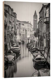 Holzbild Kleiner Kanal in Venedig - Jan Christopher Becke