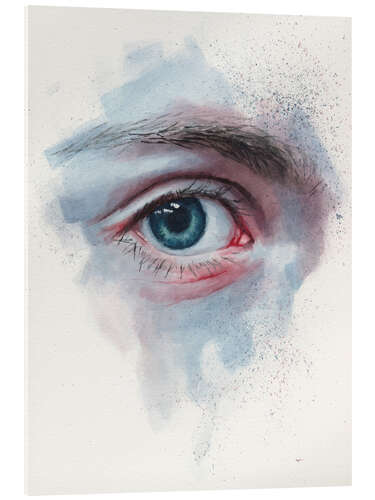 Acrylic print Blue eye