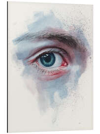 Aluminium print Blue eye