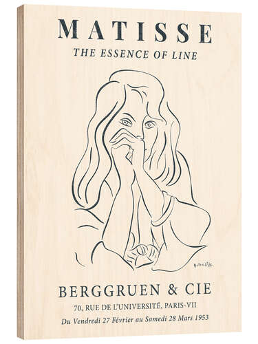 Tableau en bois Lines - Berggruen & Cie