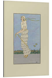 Magnettafel Zeitschrift für Damen und Mode, Pariser Kostüme, 1914: Nansouk-Kleid