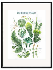 Gerahmter Kunstdruck Prähistorische Pflanzen