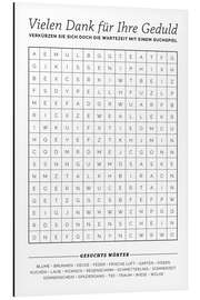 Magnettafel Wartezimmer Wortsuche, deutsch