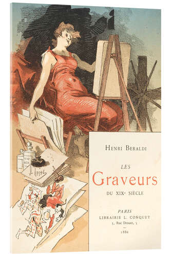 Acrylic print Les graveurs du XIXe siècle