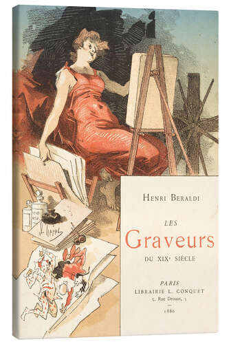 Tableau sur toile Les graveurs du XIXe siècle