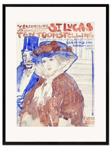 Impressão artística com moldura Exhibition in the Stedelijk Museum, Amsterdam