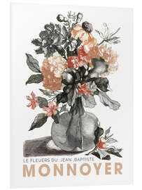 Foam board print Le fleures du Jean Baptiste Monnoyer